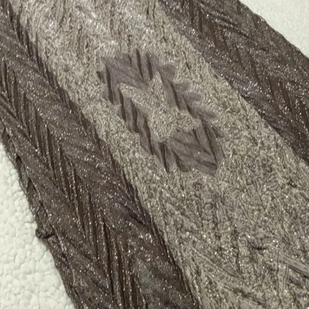 MIXIT Glitter Sparkle Infinity Scarf‎ Loop Wrap Brown/ Gray One Size Women